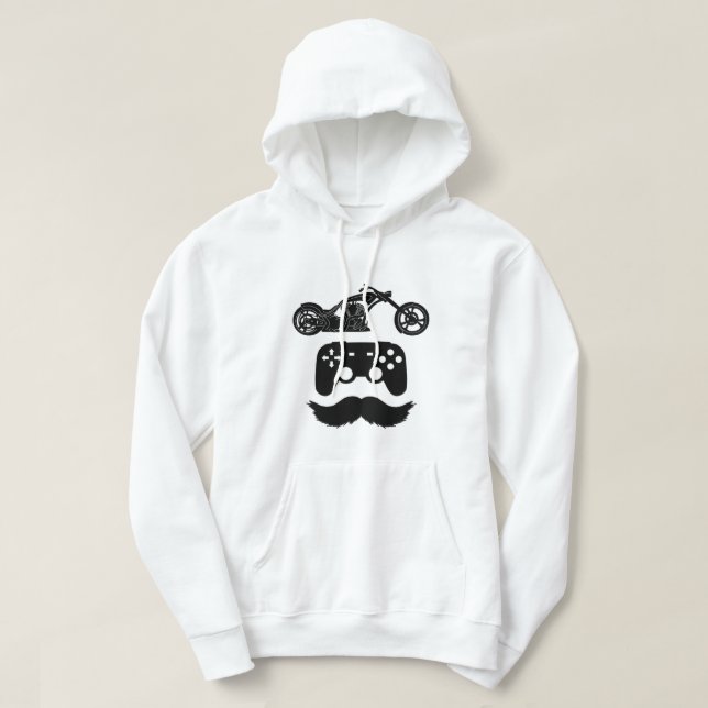 Ride.Game.Vater Schwarze Grafik mit Text (a) Hoodie (Design vorne)