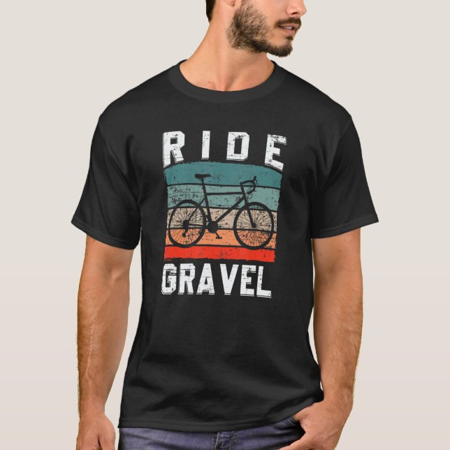 Ride Gravel Pedal Mountainbike Triathlon Downhill  T-Shirt (Vorderseite)