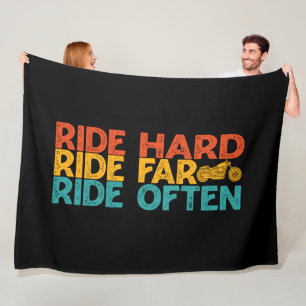 Ride-harte Fahrt Far Ride Oft Motorradfahrer Fleecedecke