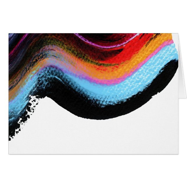 Ride it abstrakte Malerei (Vorderseite (Horizontal))