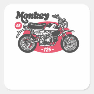 Ride Monkey Quadratischer Aufkleber