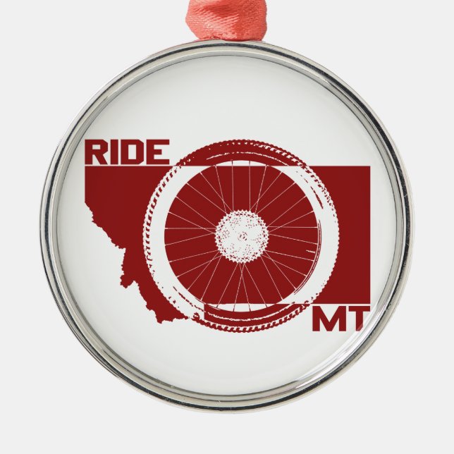 Ride Montana Ornament Aus Metall (Vorne)