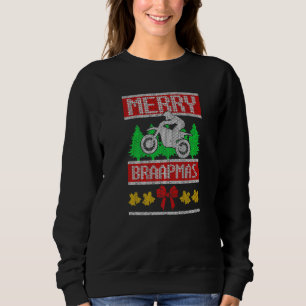 Ride Motocross Ugly Christmas Sweater Mx Dirt Bike Sweatshirt