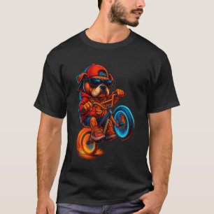 "Ride or Bark – Gangsta-Dog auf Firewheel-Bike-T-S T-Shirt