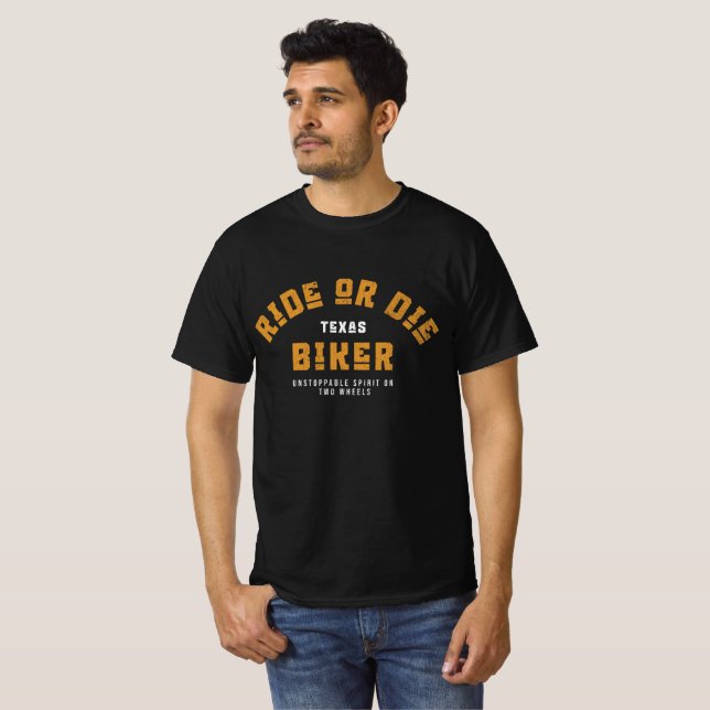 Ride Or Die Biker T-Shirt (Vorne ganz)