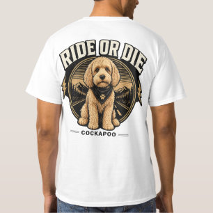 Ride or Die Cockapoo T-Shirt –Geschenk für Hundebe