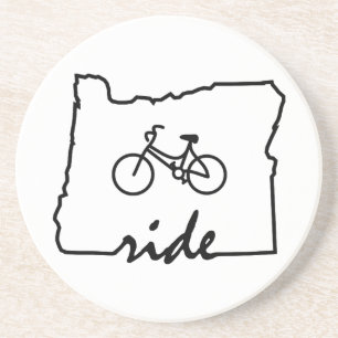 Ride Oregon (Cycling) Sandstein Untersetzer