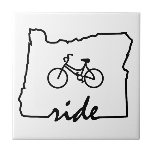 Ride Oregon (Radfahren) Fliese (Vorderseite)