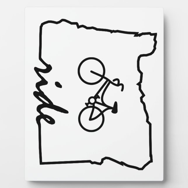 Ride Oregon (Radfahren) Fotoplatte (Vorderseite)