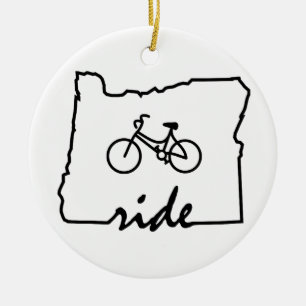 Ride Oregon (Radfahren) Keramikornament