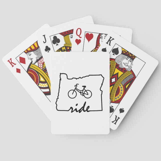 Ride Oregon (Radfahren) Spielkarten (Rückseite)