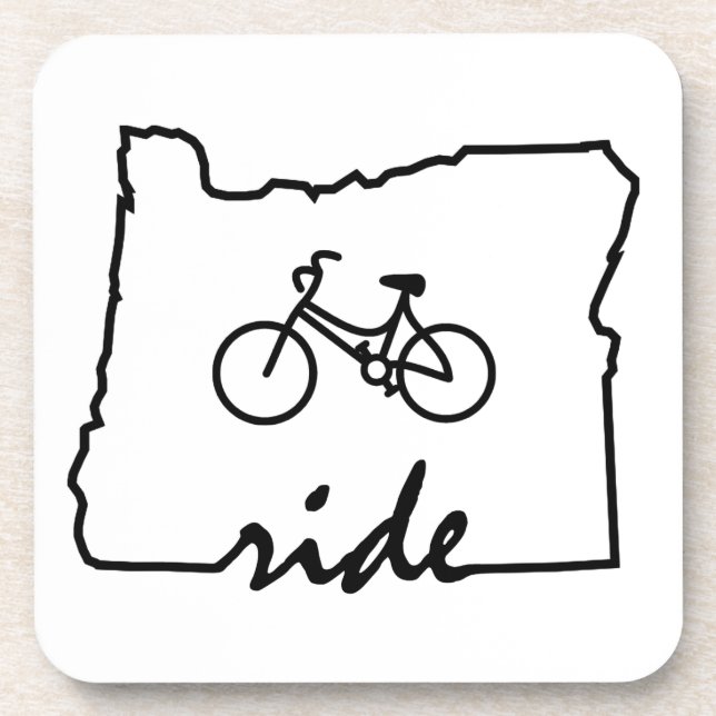 Ride Oregon (Radfahren) Untersetzer (Vorderseite)