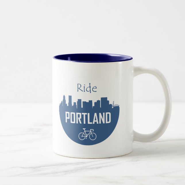 Ride Portland Zweifarbige Tasse (Rechts)