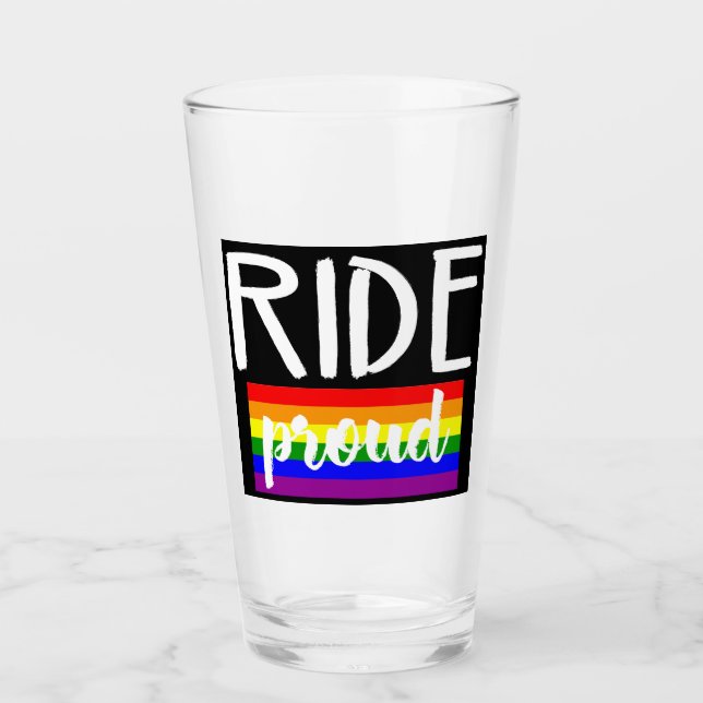 Ride Proud Cycling Glas (Vorderseite)