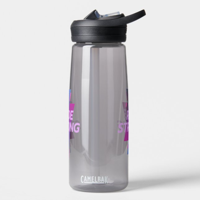 Ride Strong – Motivational Water Bottle Trinkflasche (Links)