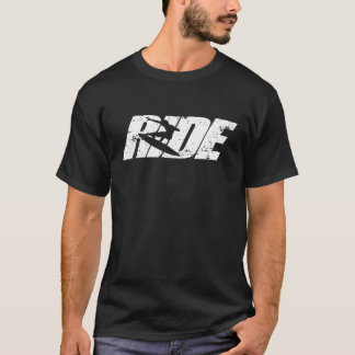 RIDE Surf Tee Shirt Surfbrett Wakesurf Surfer Gesc