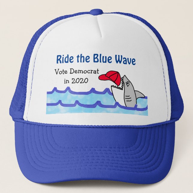 Ride the Blue Wave, Vote-Demokrat im Jahr 2020 Truckerkappe (Vorderseite)