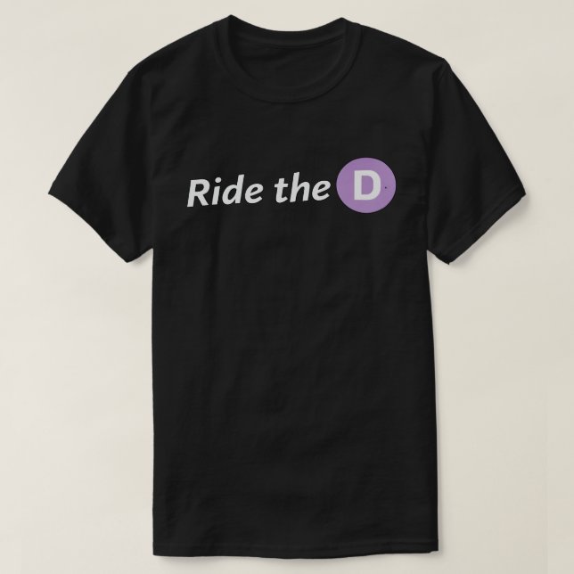 Ride the D Herren Basic T-Shirt (Design vorne)