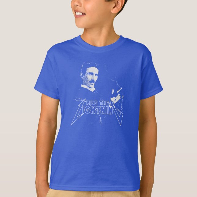 Ride The Lightning Nikola Tesla T-Shirt (Vorderseite)