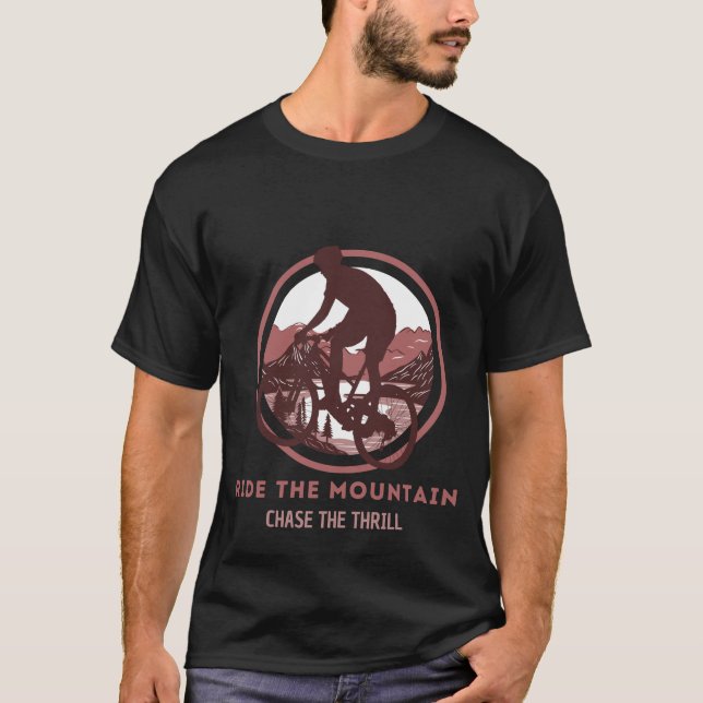 Ride The Mountain, Chase The Thrill T-Shirt (Vorderseite)