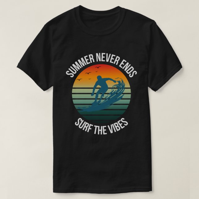 "Ride the Summer Wave" T-Shirt (Design vorne)