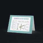 Ride the Trails Mountain Biking Daughter Birthday Karte<br><div class="desc">Ride the Trails Mountain Biking Daughter Birthday with image made from bike</div>