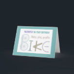 Ride the Trails Mountain Biking Daughter Birthday Karte<br><div class="desc">Ride the Trails Mountain Biking Daughter Birthday with image made from bike</div>