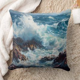 Ride the Wave – Ocean Vibes Coastal Decorative Kissen