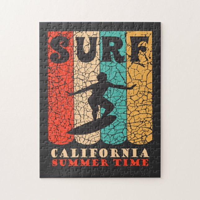 Ride the Waves California Summer Surfstrand Puzzle (Vertikal)