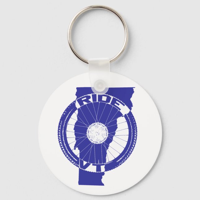 Ride Vermont Schlüsselanhänger (Vorderseite)