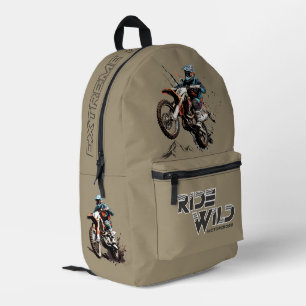 Ride Wind Druck Cut Sew Beutel Bedruckter Rucksack