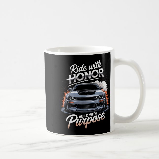 Ride With Honor Car Lover  Kaffeetasse (Rechts)
