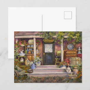 Rideau Antiques Kanada Rustikales Land Postkarte