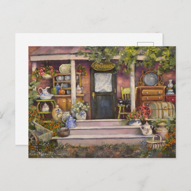 Rideau Antiques Kanada Rustikales Land Postkarte (Vorne/Hinten)