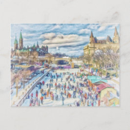 Rideau Canal Ottawa Kanada Postkarte