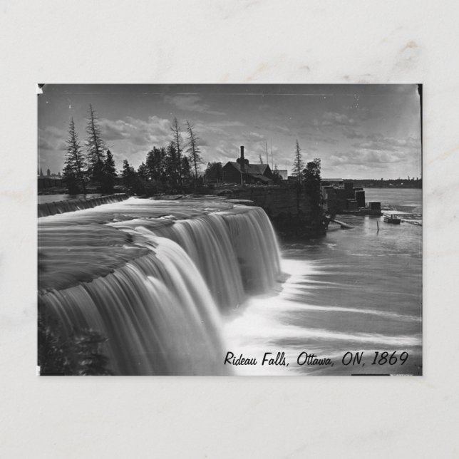 Rideau Falls, Ottawa, ON, 1869 Postcard Postkarte (Vorderseite)