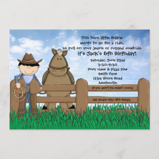 Ride'em Cowboy Einladung