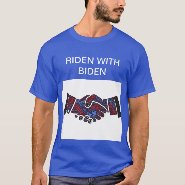 Riden mit Biden Men's Basic Dark T - Shirt (Vorderseite)