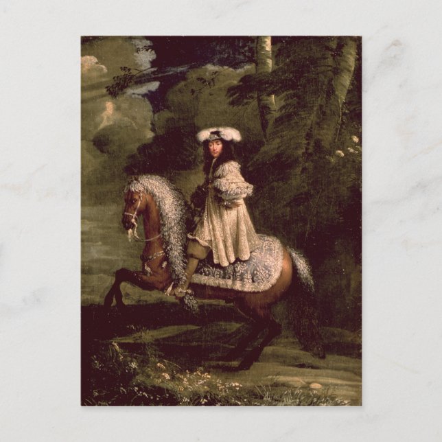 Rider in Blue Postkarte (Vorderseite)