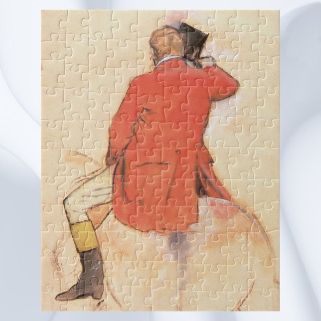 Rider in einem Red Coat von Edgar Degas Puzzle (Von Creator hochgeladen)
