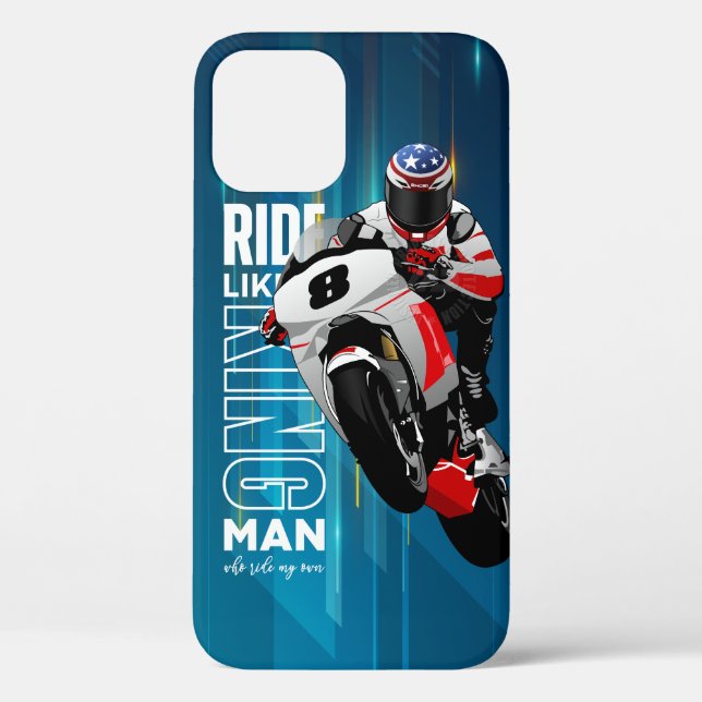 Rider King | iPhone 12 Case (King) (Rückseite)