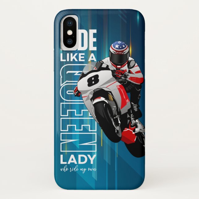 Rider King | iPhone X case (Queen) (Rückseite)