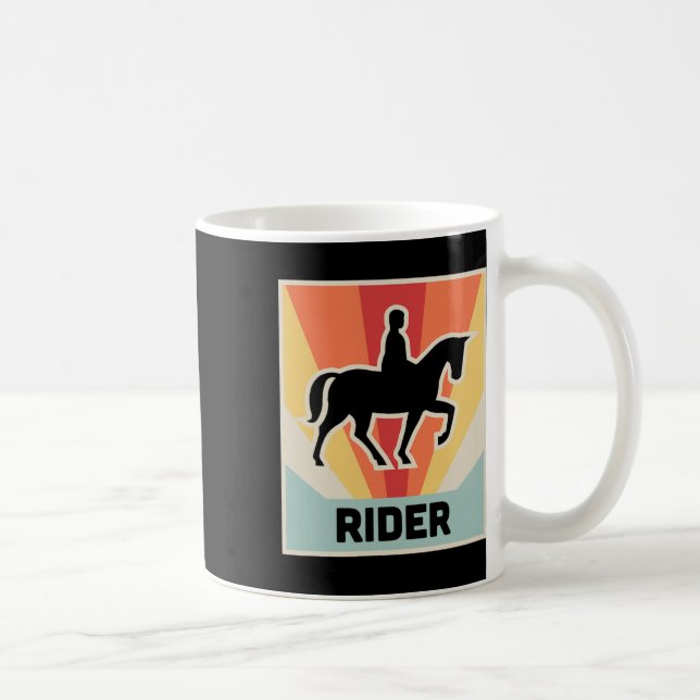 Rider Vintag Reiten Kaffeetasse (Rechts)