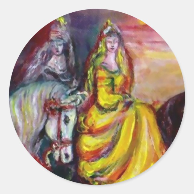 RIDERS IM NIGHT-Detail Runder Aufkleber (Vorderseite)