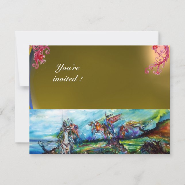 RIDERS IM STORMEN-Edelstein Gelb Einladung (Vorderseite)