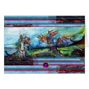 RIDERS IN DER STORM Mittelalterliche Ritter Reitst