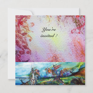 RIDERS IN STORM Mittelalterliche Ritter Reiten Lil Einladung