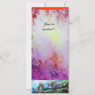 RIDERS IN STORM Mittelalterliche Ritter Reiten Lil Einladung