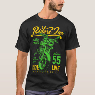Riders Inc 1955 Vintag Retro Motorrad 2 T-Shirt
