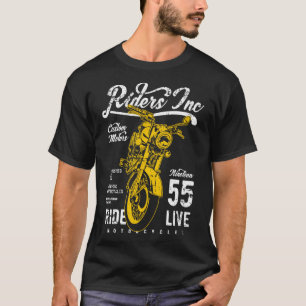Riders Inc 1955 Vintag Retro Motorraddiebstahl T-Shirt